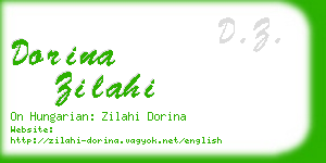 dorina zilahi business card